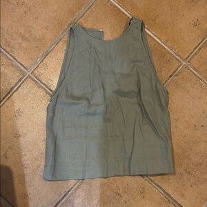 Everlane THE LINEN HIGH-NECK TANK NWT